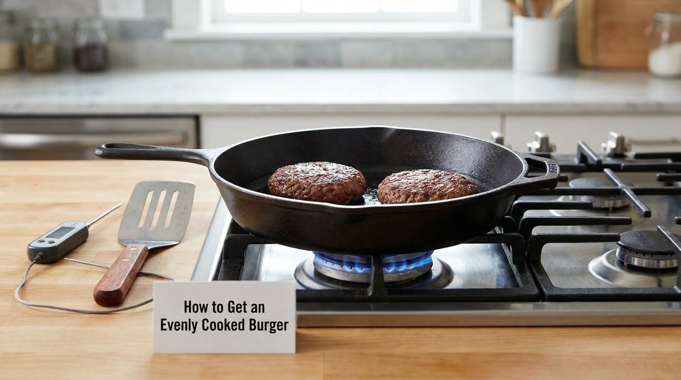 How to Get an Evenly Cooked Burger