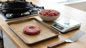 how to keep burgers from puffing up in the middle