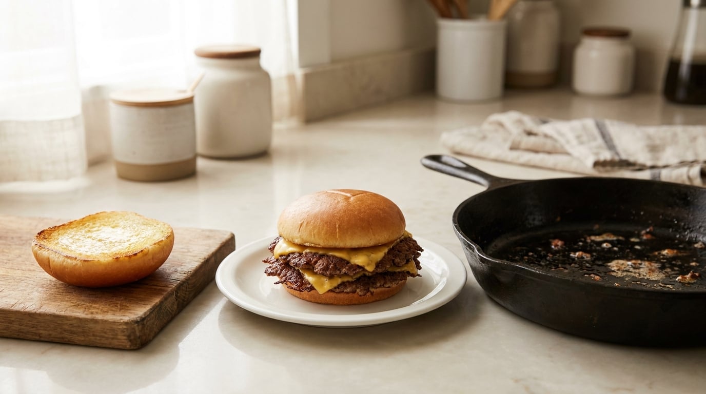 how to make a diner style cheeseburger