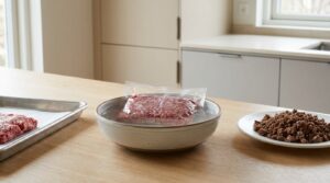 how to thaw ground beef fast and safely