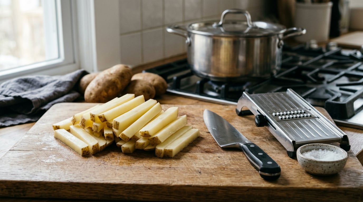 how to make hand cut french fries