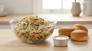 how to make coleslaw for burgers