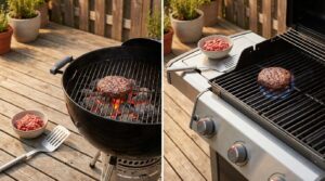 charcoal vs gas grill for burgers