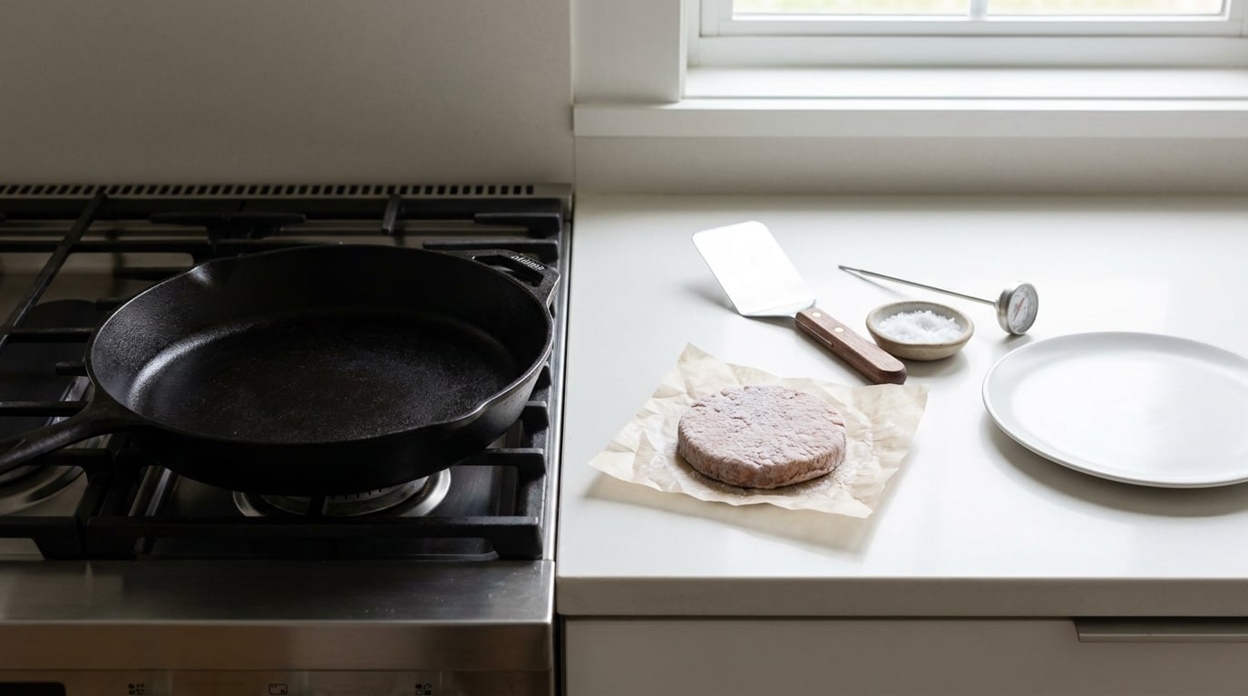 how to cook frozen burger patties without thawing