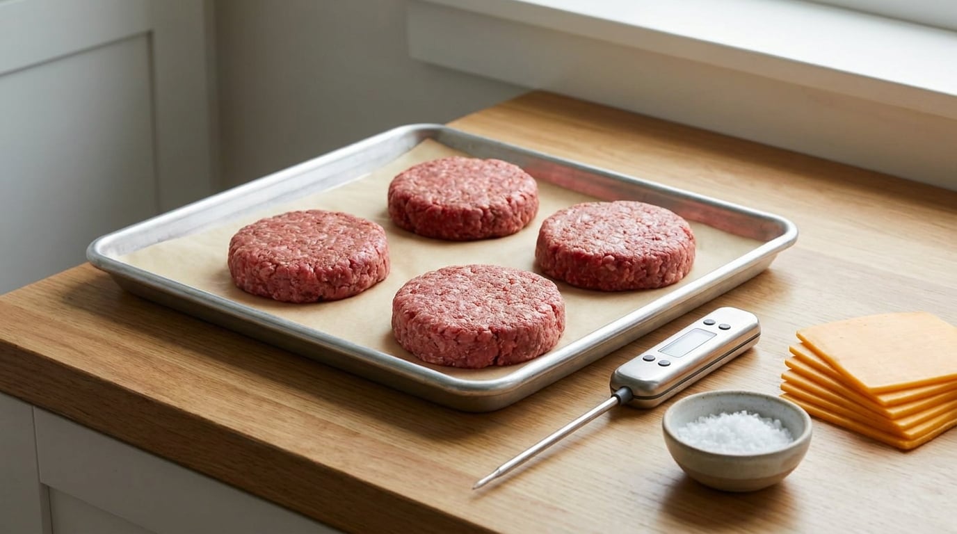 how to cook burgers in the oven