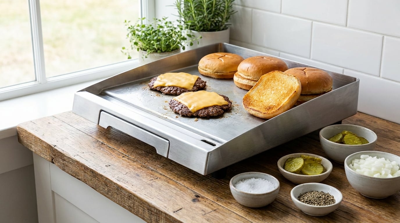 how to make smash burgers on a griddle