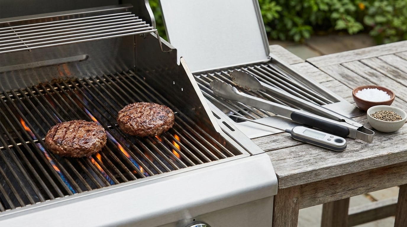how long to cook burgers on a gas grill