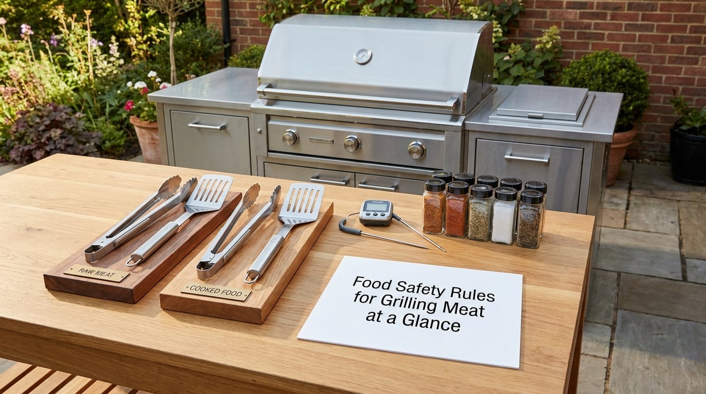 Food Safety Rules for Grilling Meat at a Glance