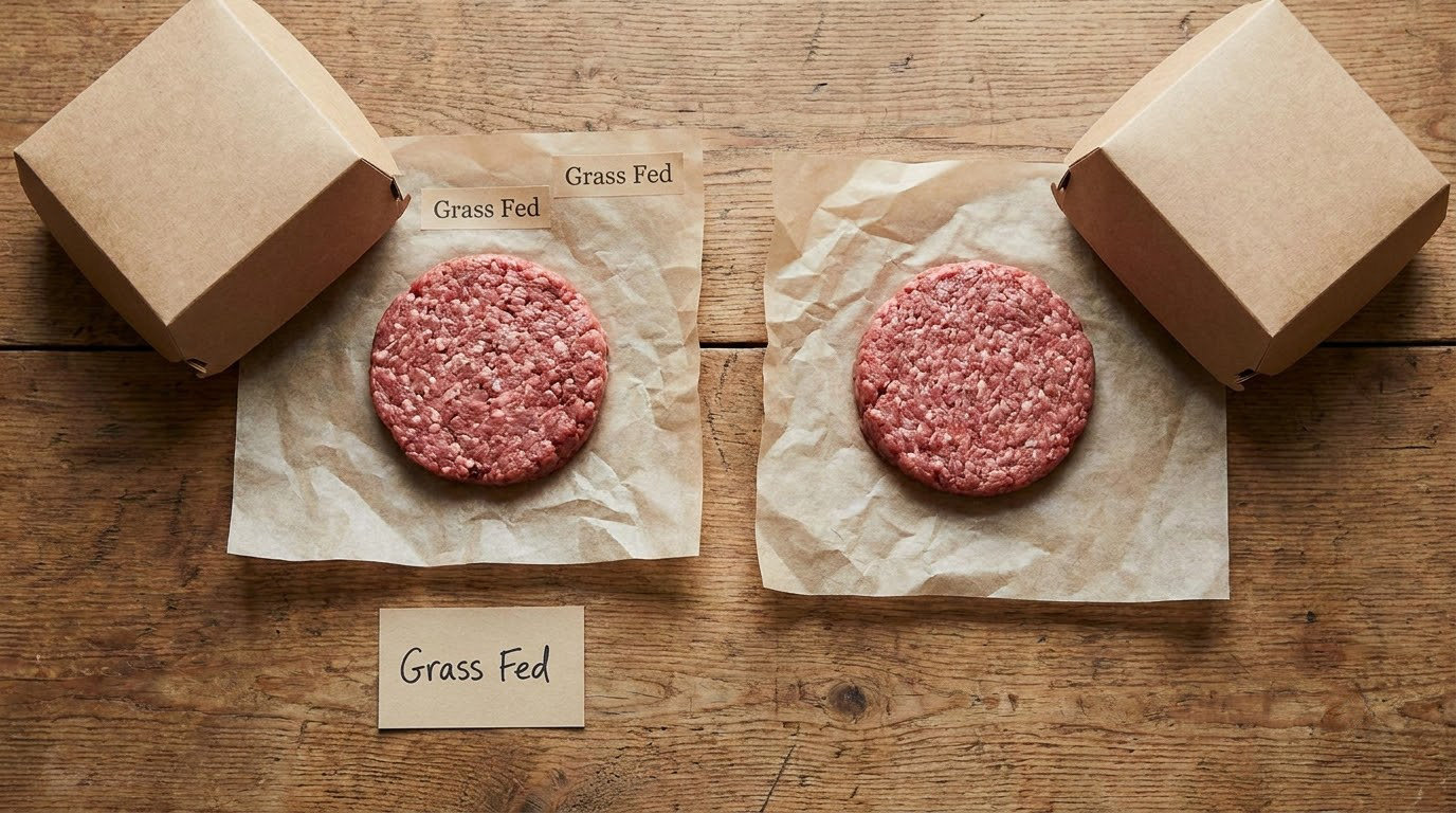 Grass Fed vs Grain Fed Beef for Burgers at a Glance
