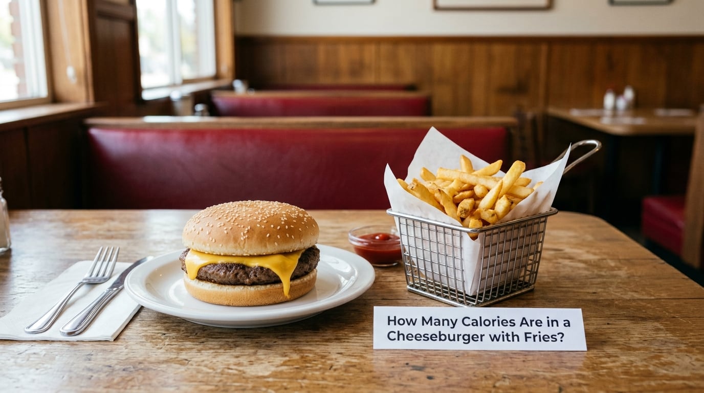 How Many Calories Are in a Cheeseburger with Fries?