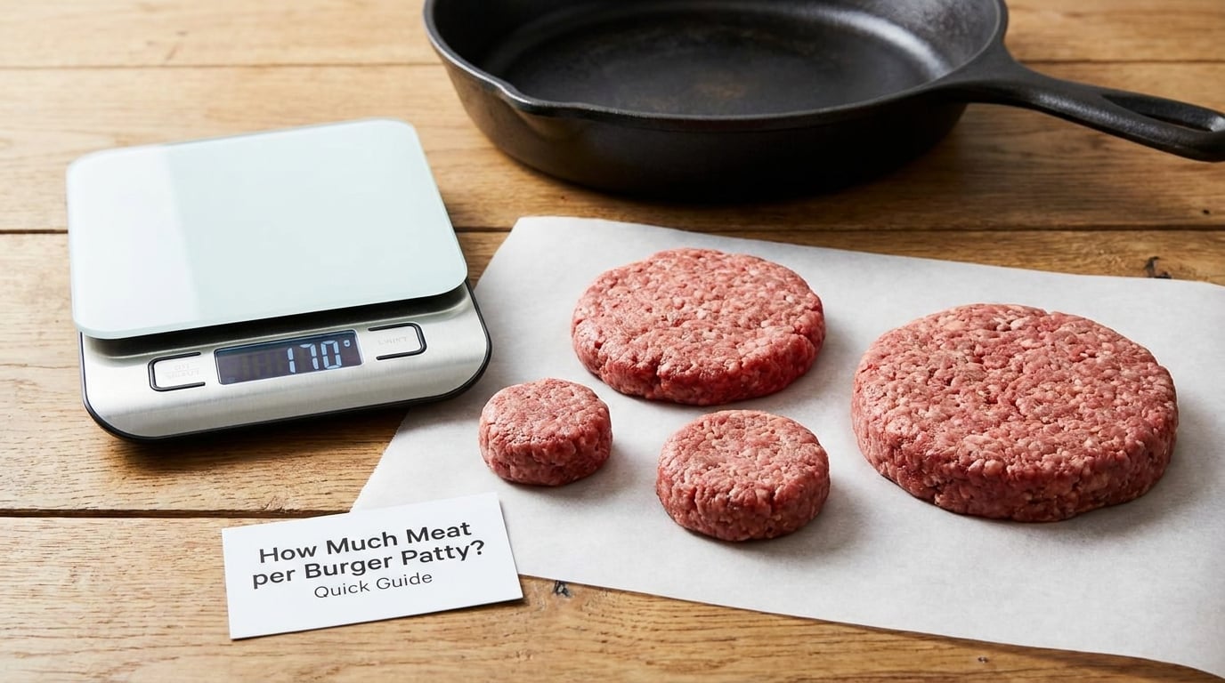 How Much Meat per Burger Patty? Quick Guide