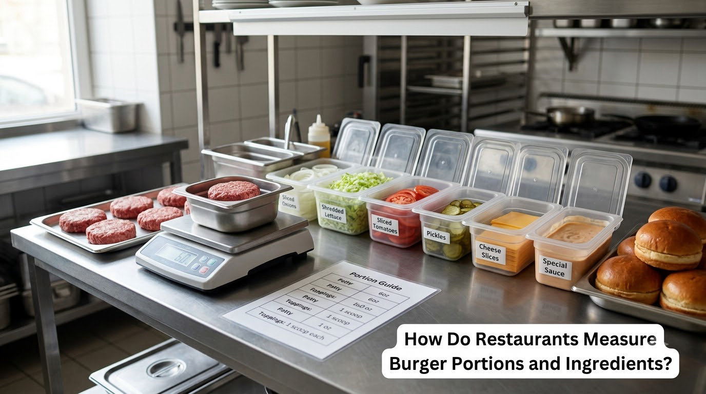 How Do Restaurants Measure Burger Portions and Ingredients?
