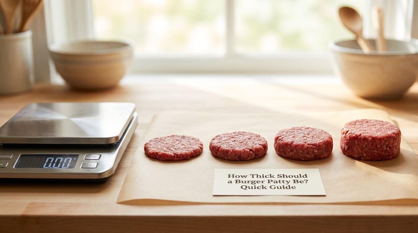 How Thick Should a Burger Patty Be? Quick Guide