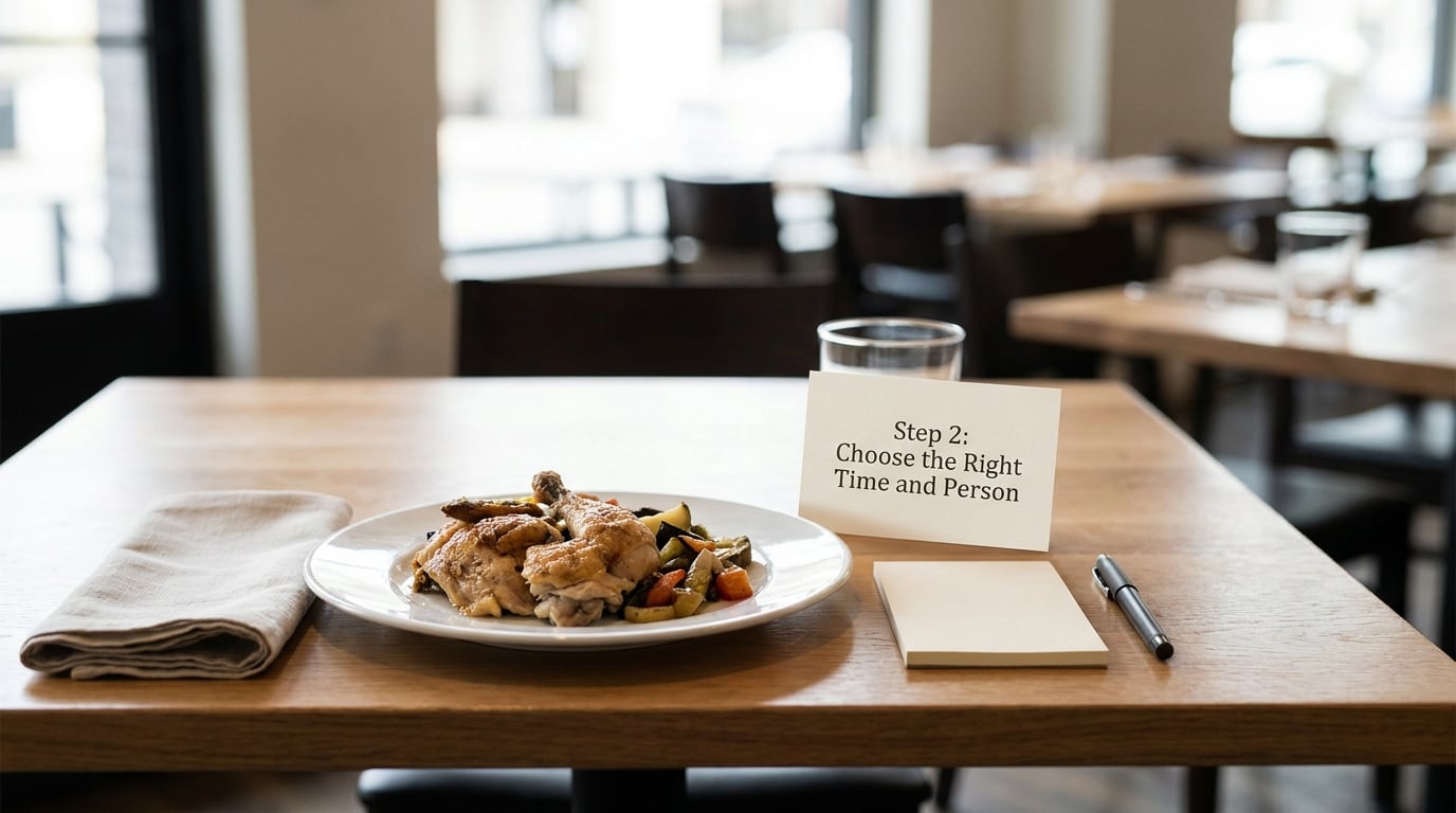 Step 2: Choose the Right Time and Person