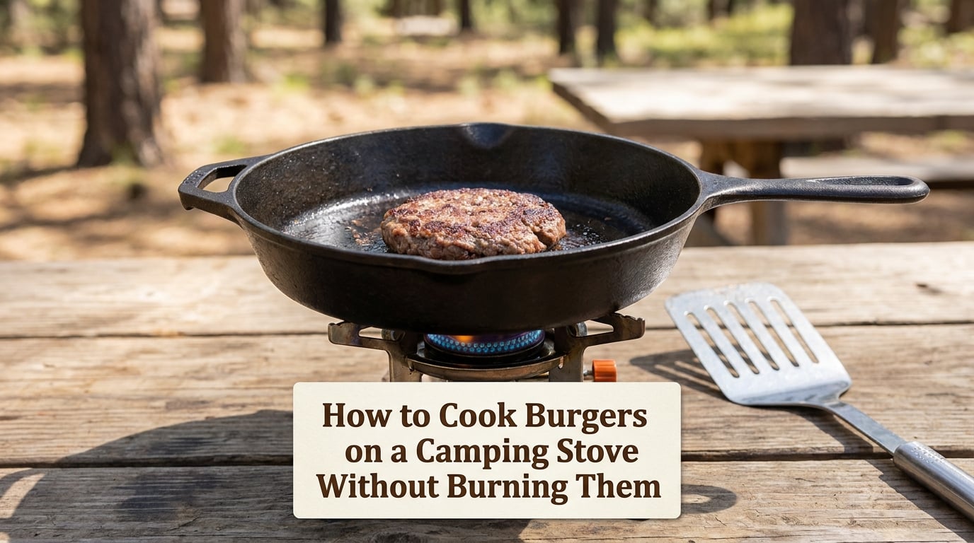 How to Cook Burgers on a Camping Stove Without Burning Them