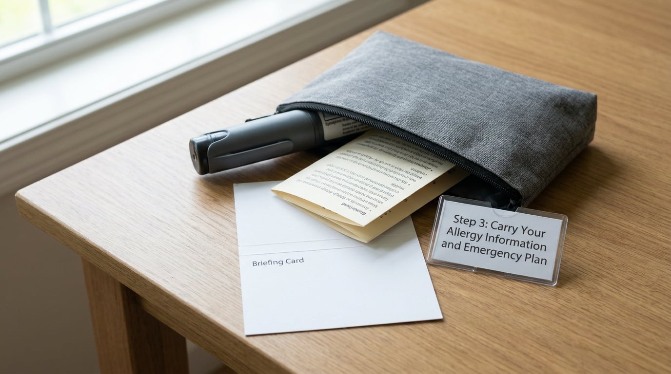 Step 3: Carry Your Allergy Information and Emergency Plan