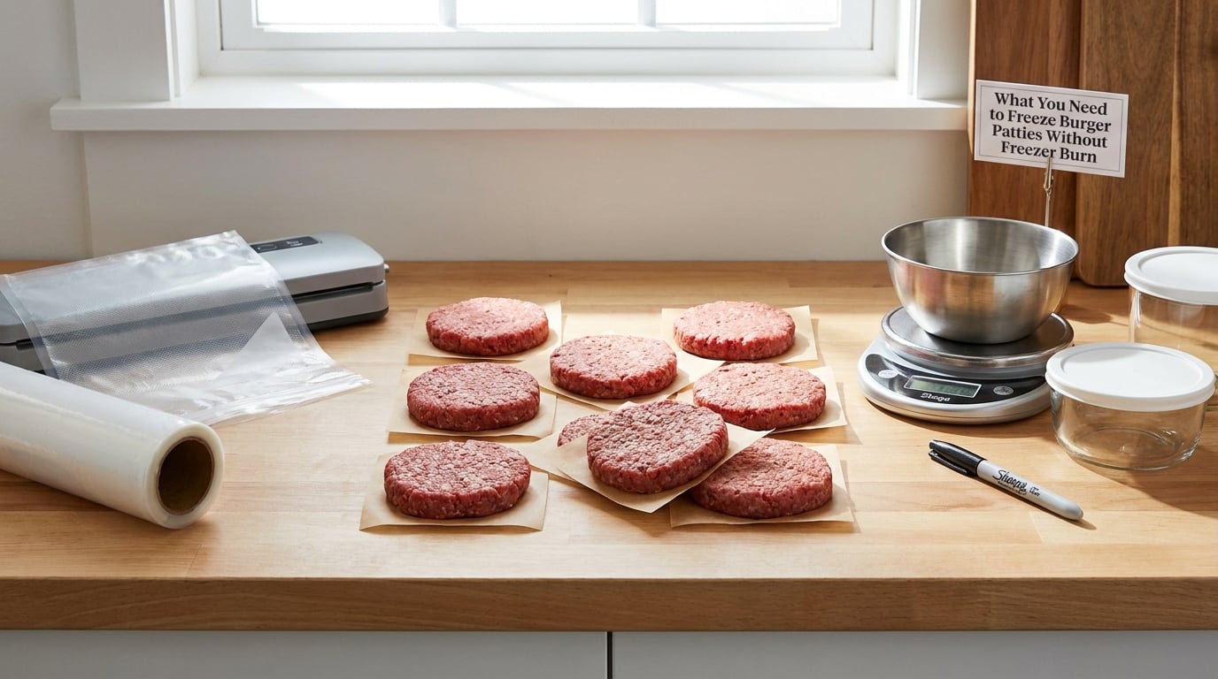 What You Need to Freeze Burger Patties Without Freezer Burn
