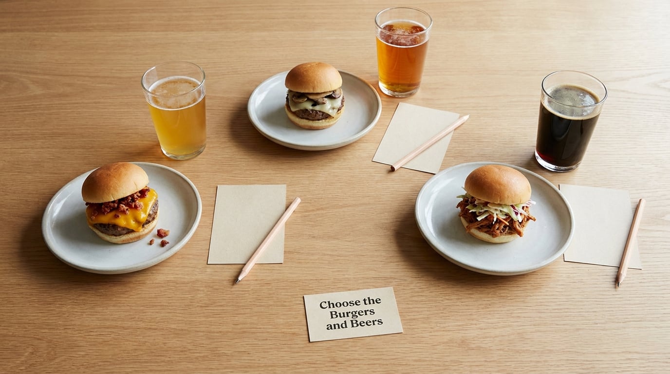 Choose the Burgers and Beers