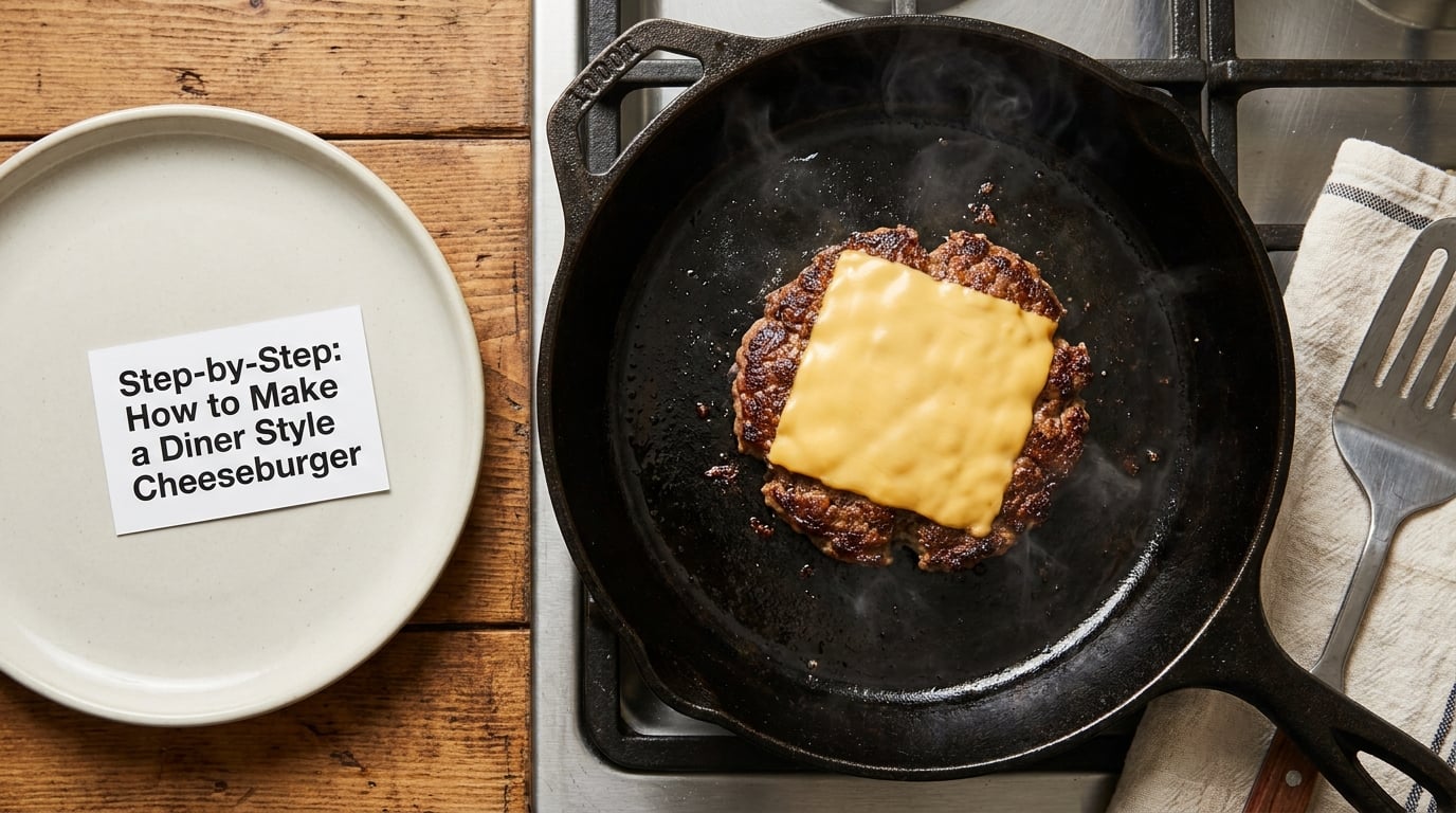 Step-by-Step: How to Make a Diner Style Cheeseburger