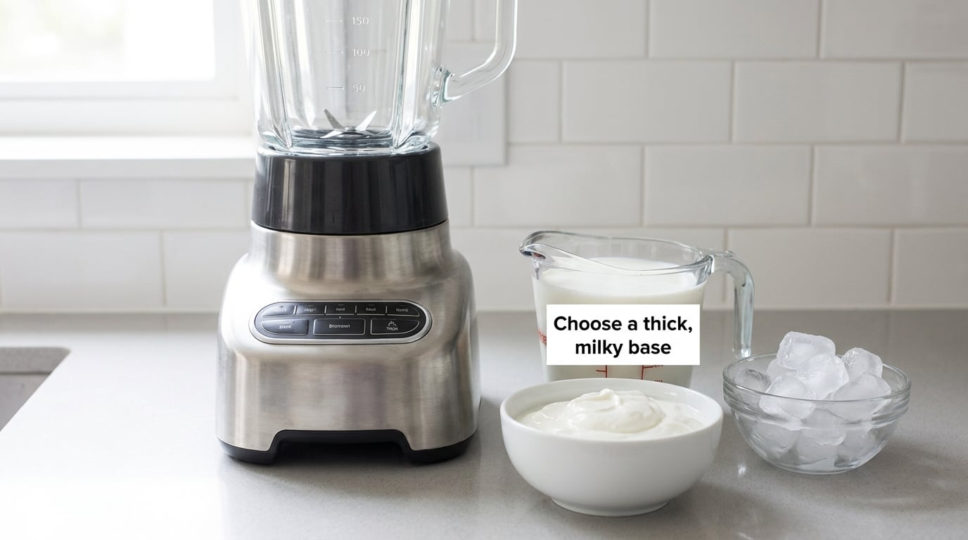 Choose a thick, milky base