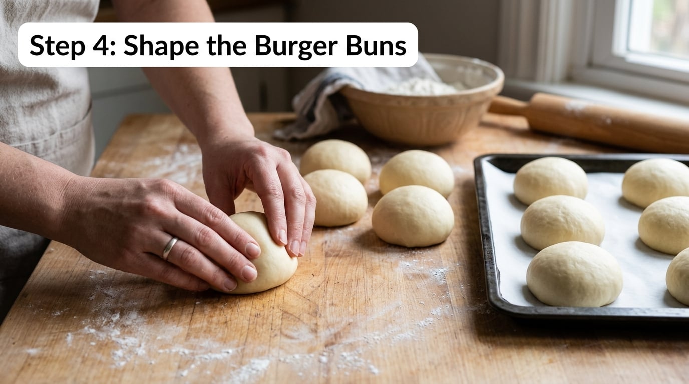 Step 4: Shape the Burger Buns