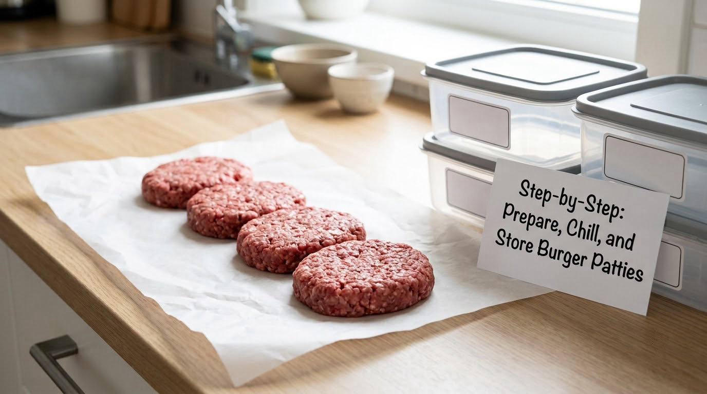Step-by-Step: Prepare, Chill, and Store Burger Patties