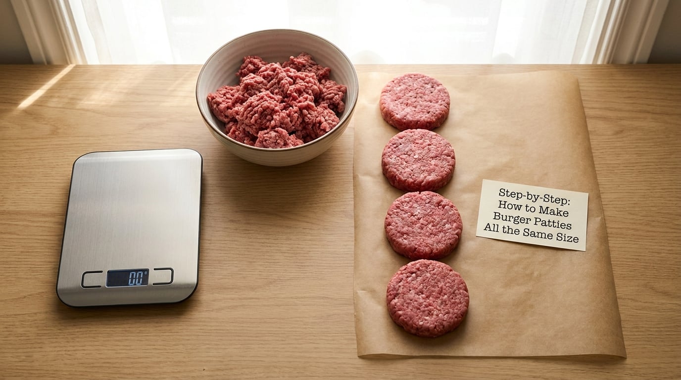 Step-by-Step: How to Make Burger Patties All the Same Size