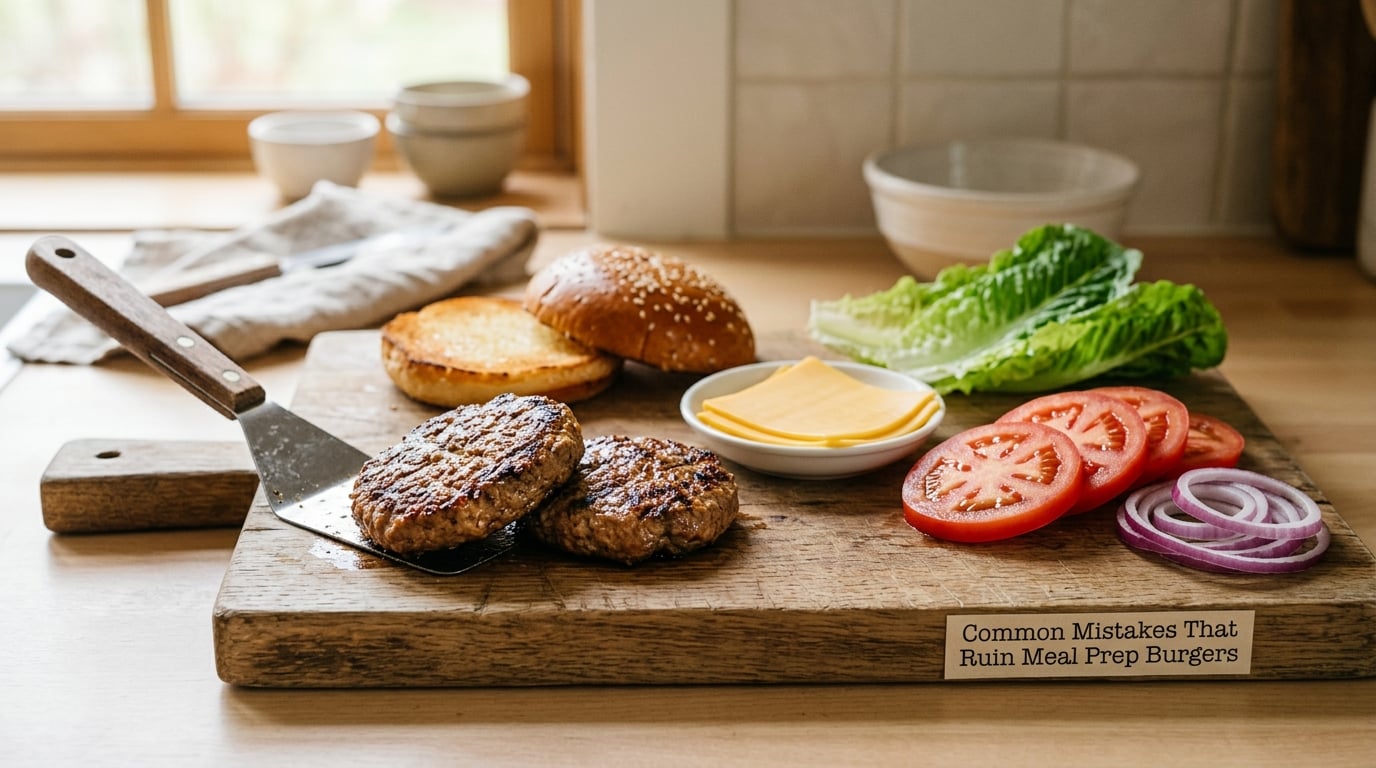 Common Mistakes That Ruin Meal Prep Burgers