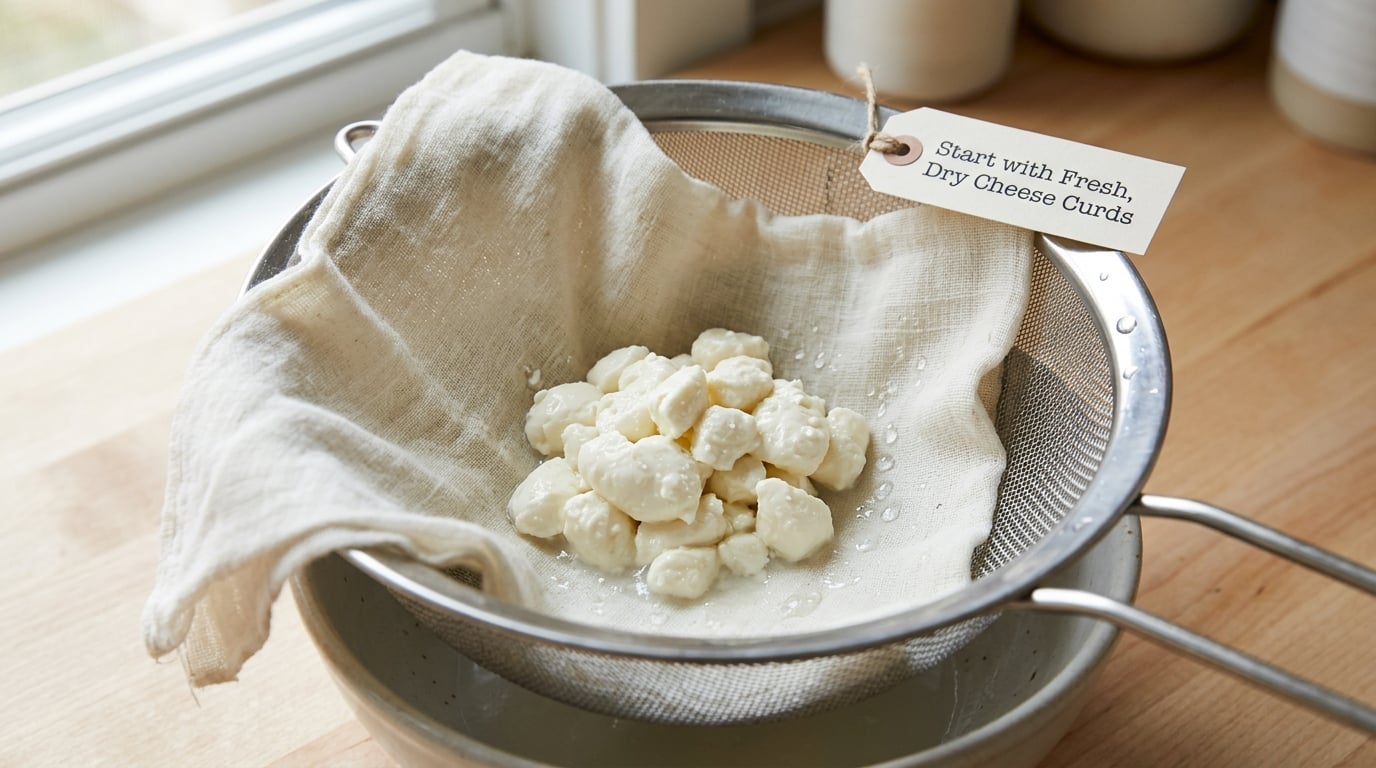 Start with Fresh, Dry Cheese Curds