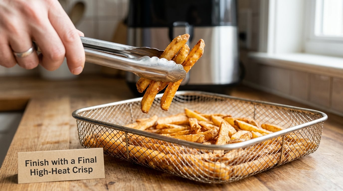 Finish with a Final High-Heat Crisp