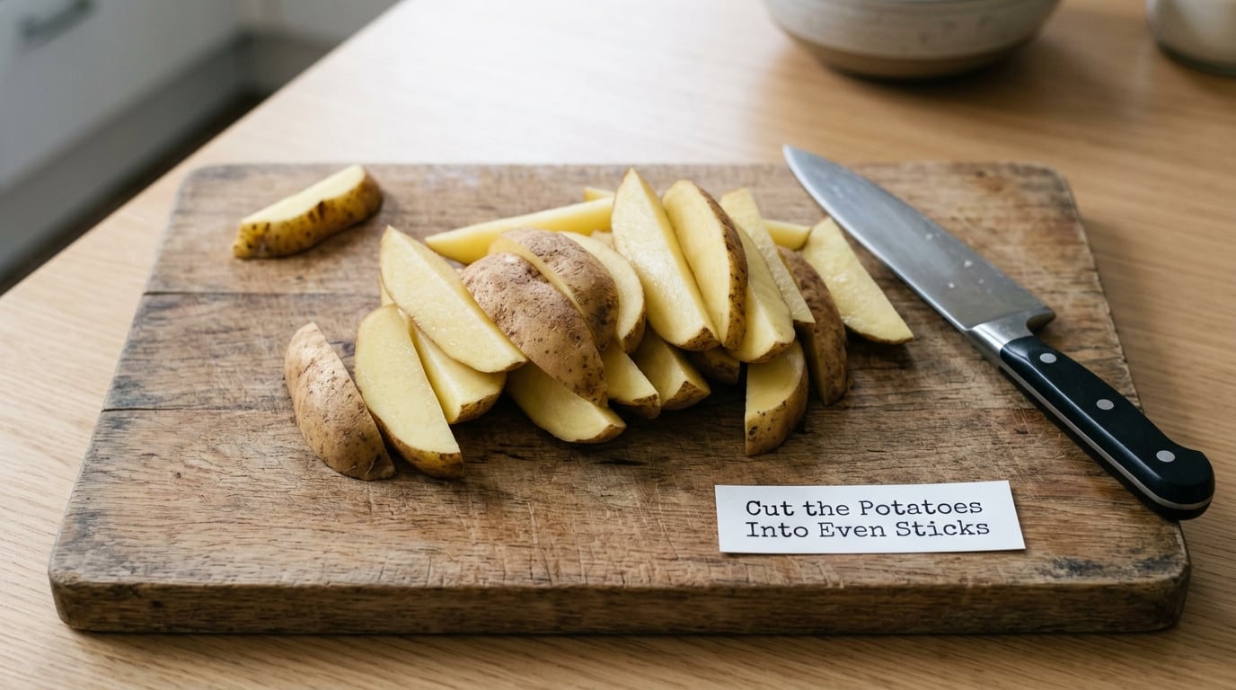 Cut the Potatoes Into Even Sticks