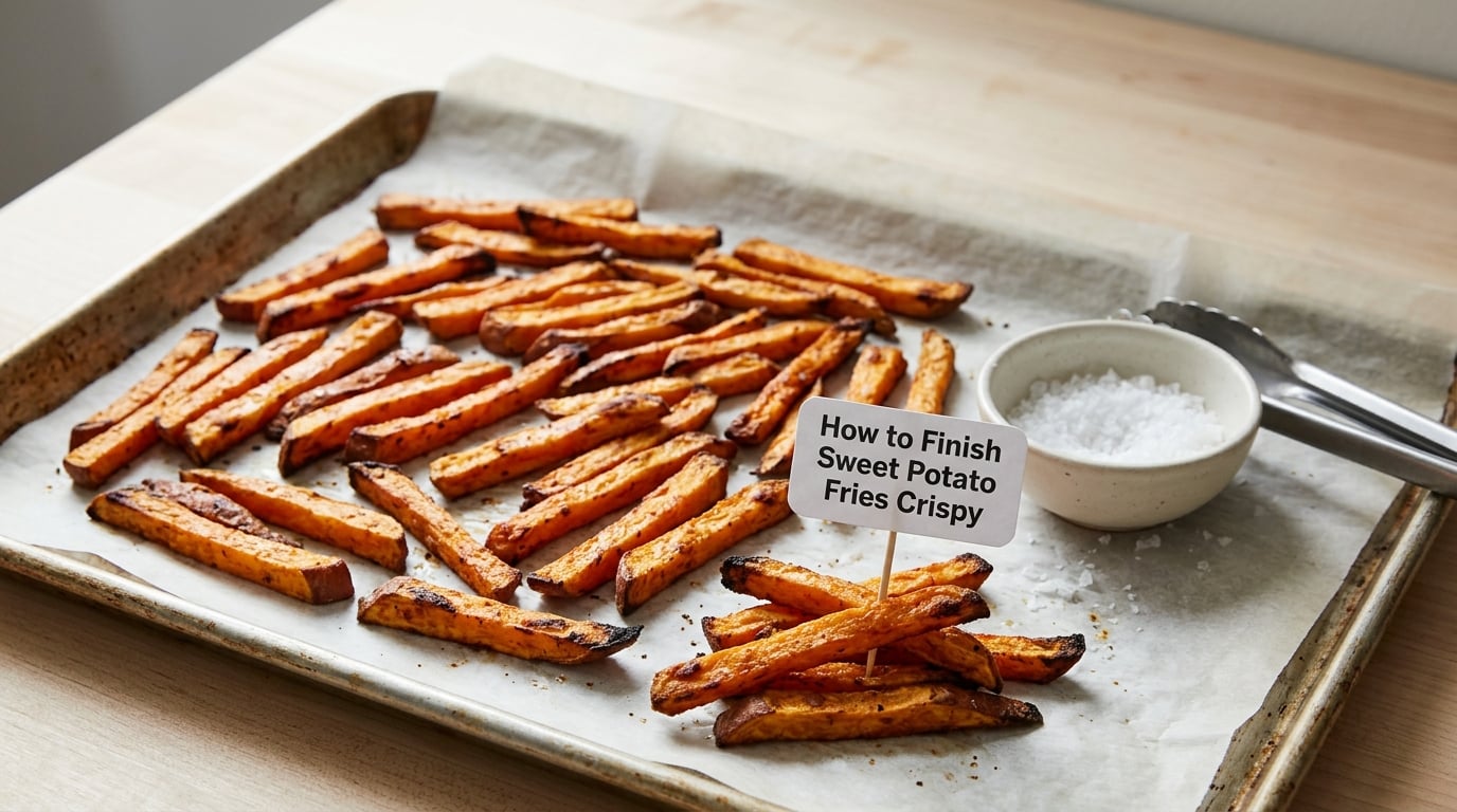 How to Finish Sweet Potato Fries Crispy