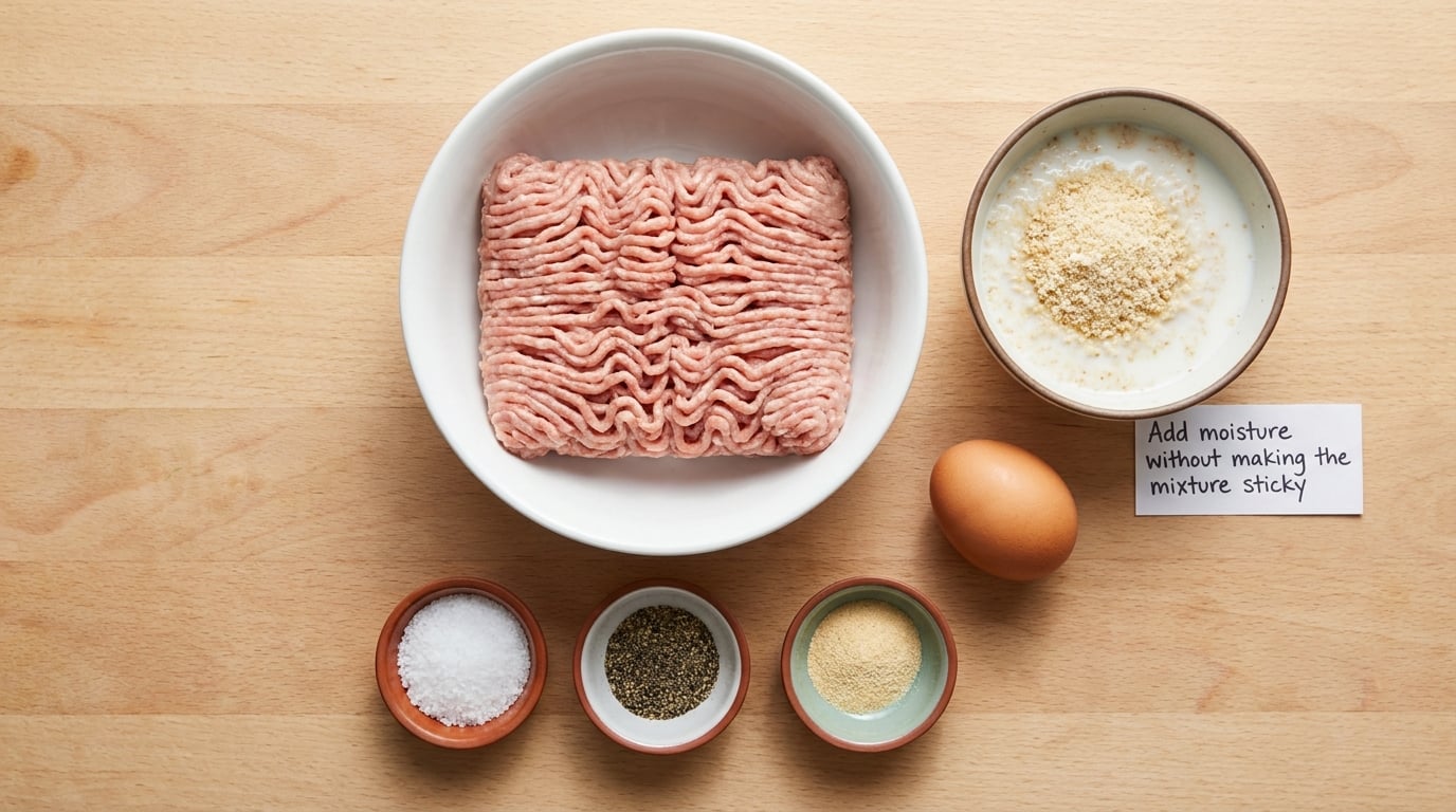 Add moisture without making the mixture sticky