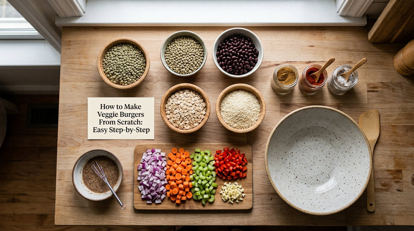 How to Make Veggie Burgers From Scratch: Easy Step-by-Step