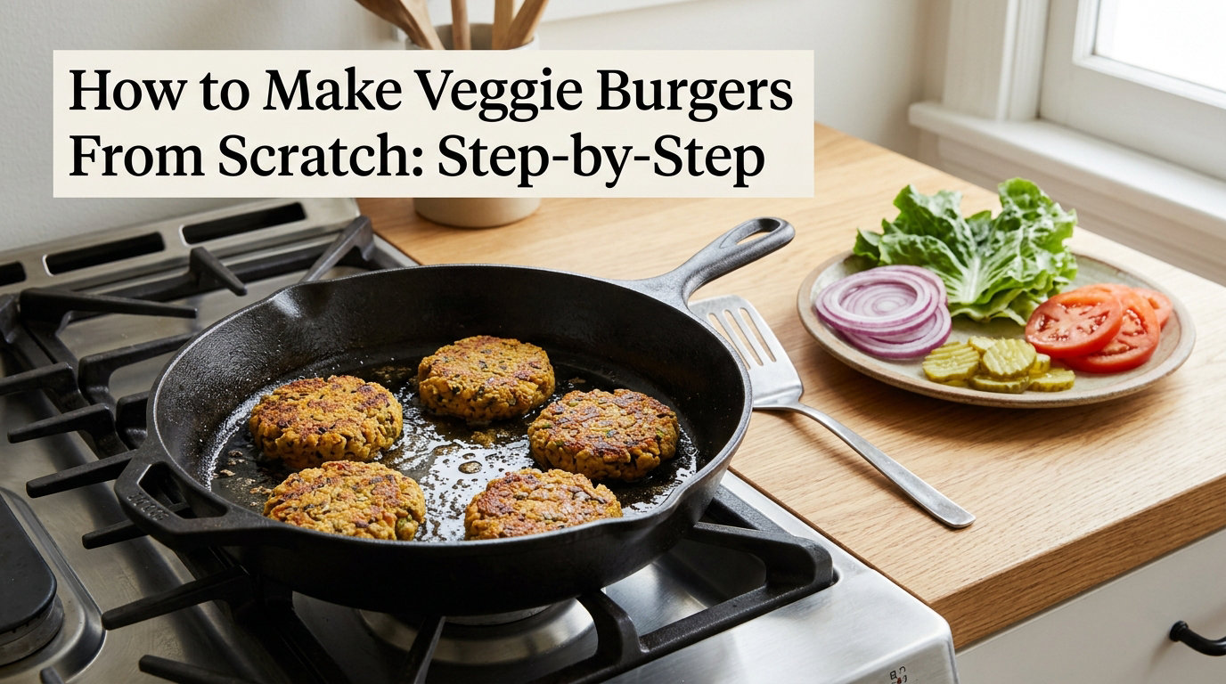 How to Make Veggie Burgers From Scratch: Step-by-Step
