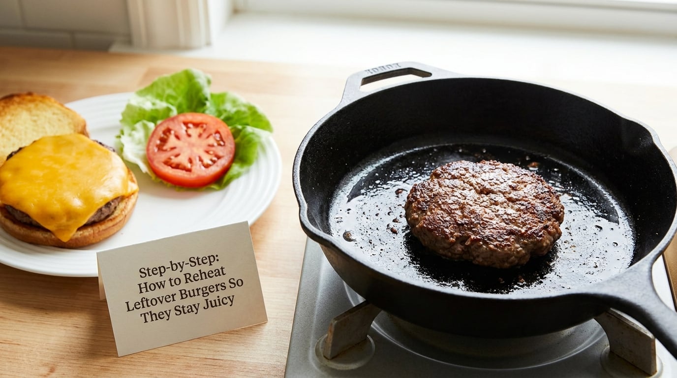 Step-by-Step: How to Reheat Leftover Burgers So They Stay Juicy