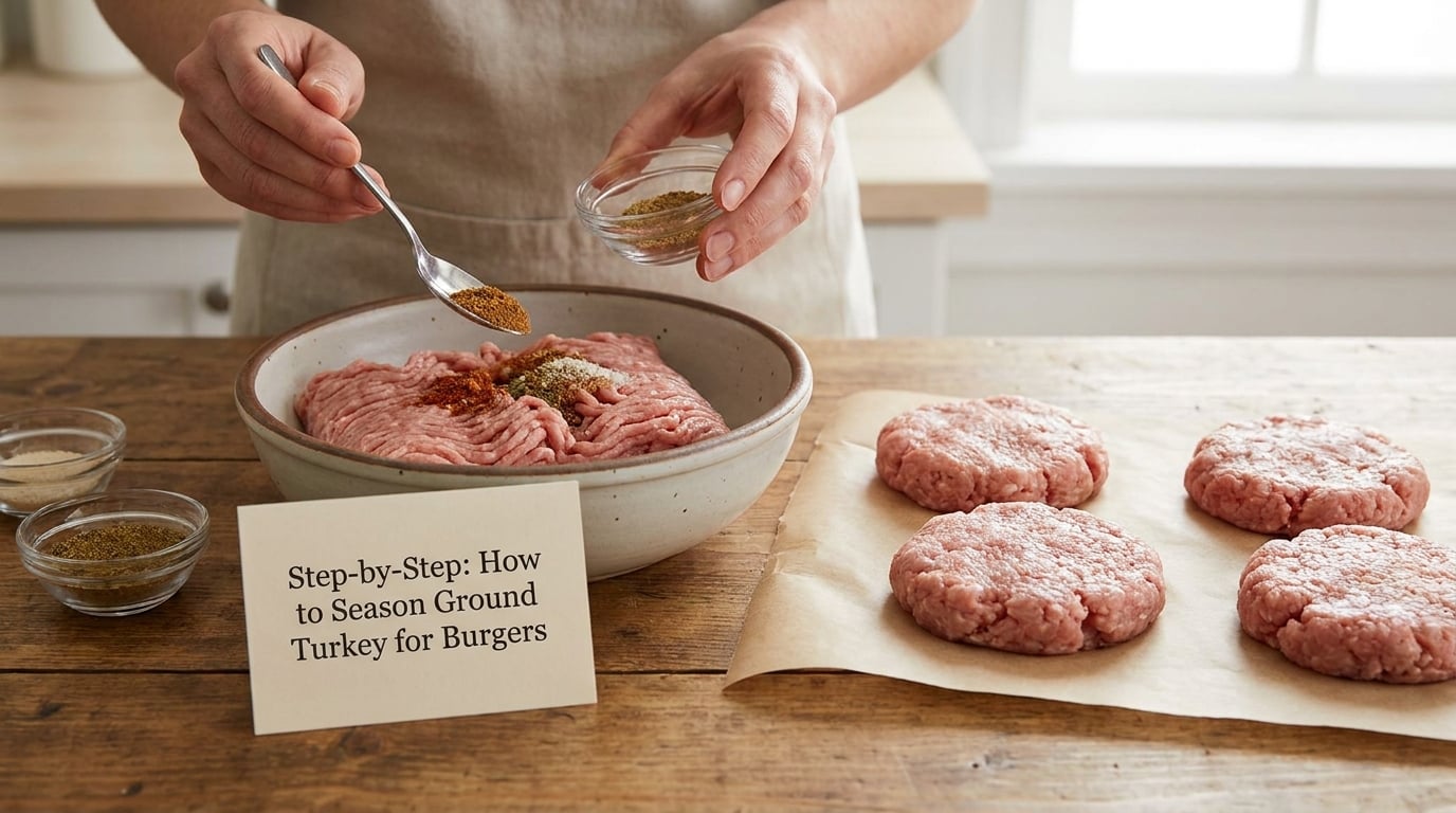 Step-by-Step: How to Season Ground Turkey for Burgers