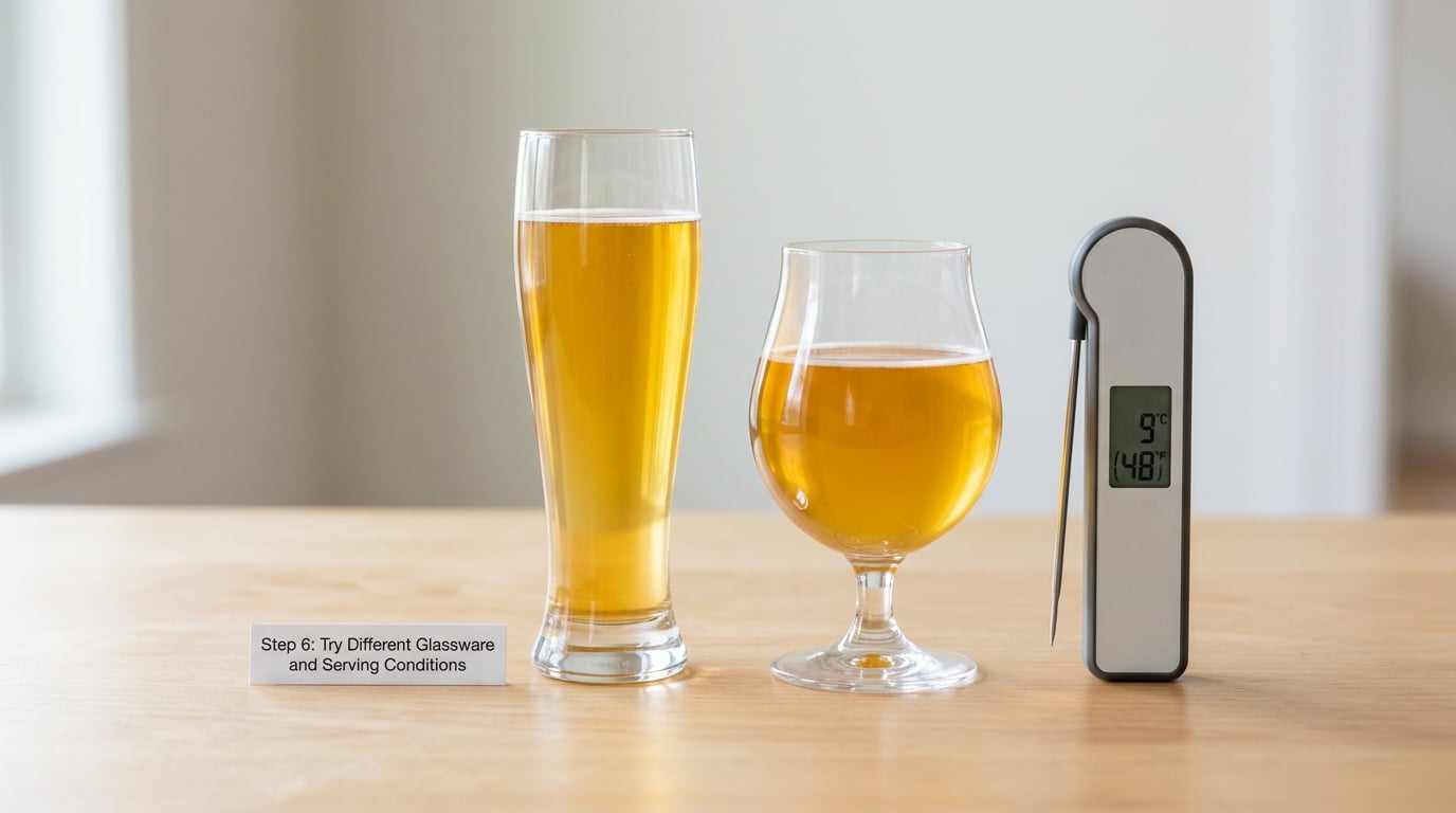 Step 6: Try Different Glassware and Serving Conditions