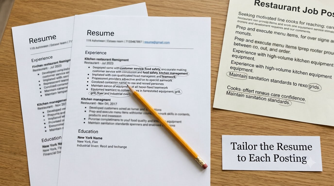 Tailor the Resume to Each Posting