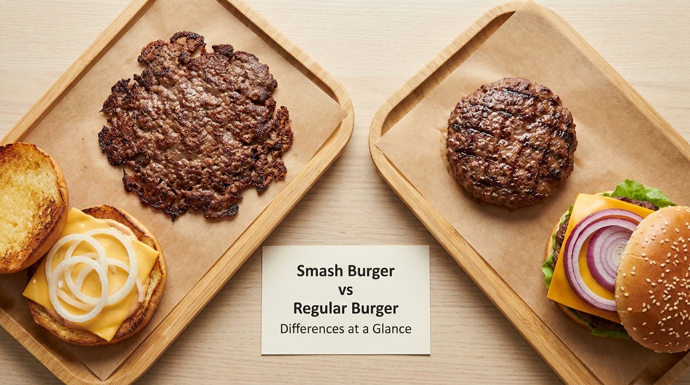 Smash Burger vs Regular Burger Differences at a Glance