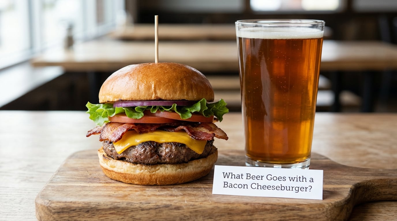 What Beer Goes with a Bacon Cheeseburger?