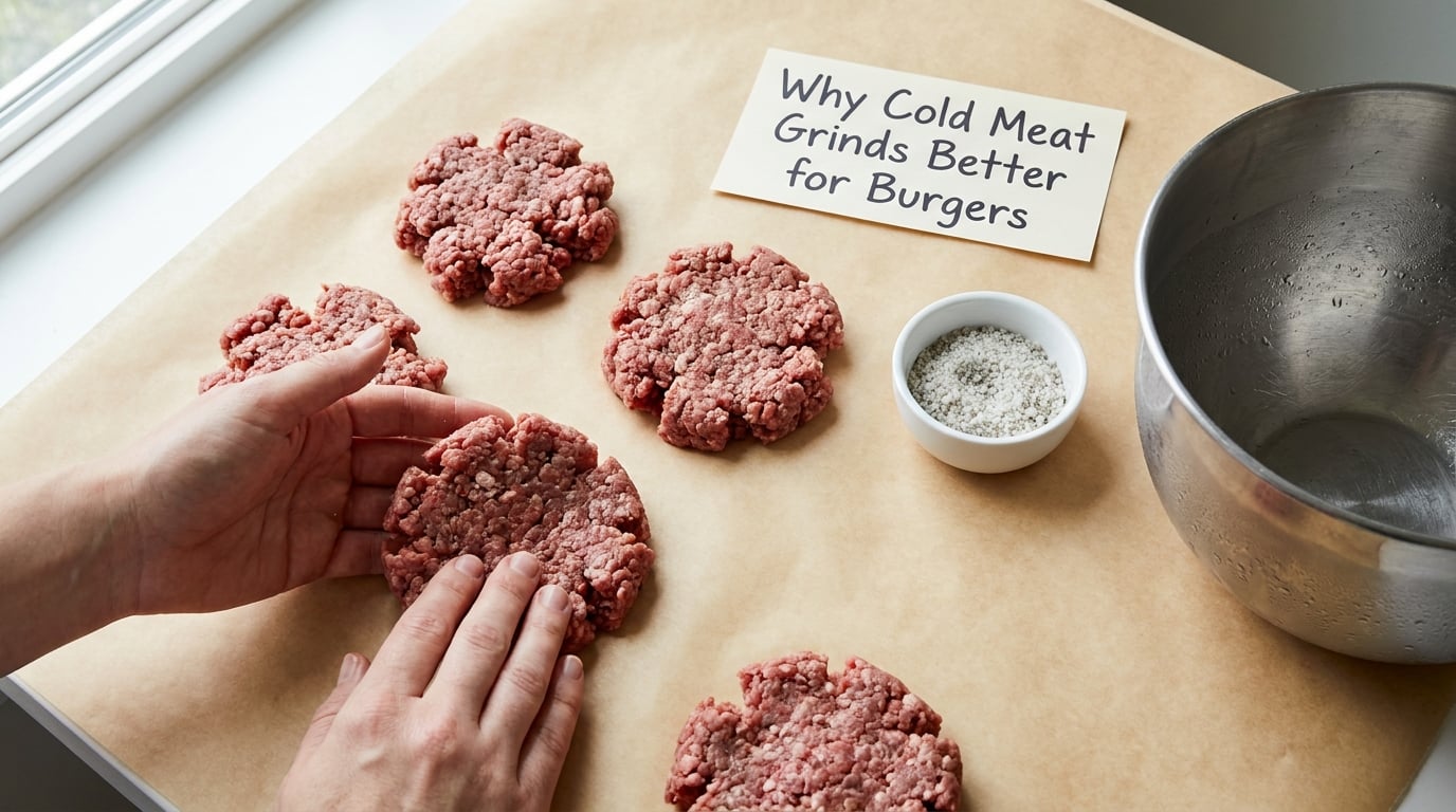 Why Cold Meat Grinds Better for Burgers
