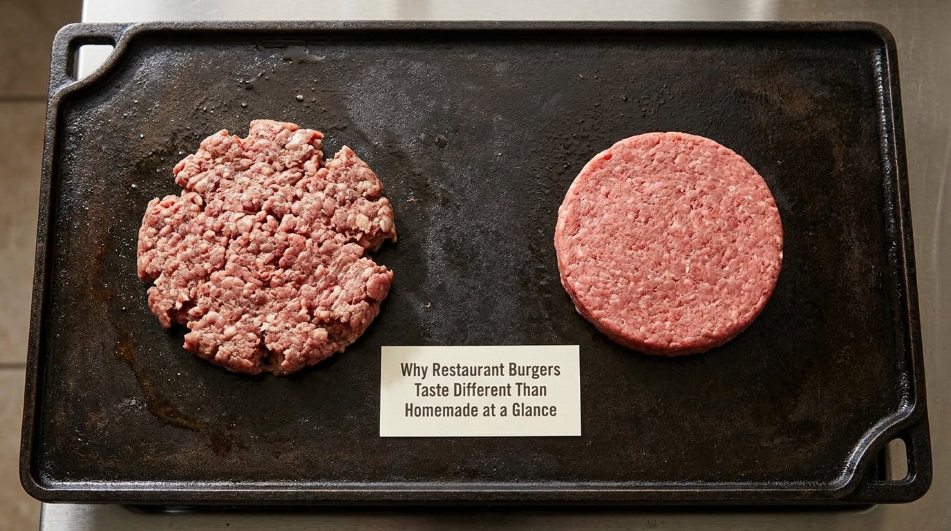 Why Restaurant Burgers Taste Different Than Homemade at a Glance