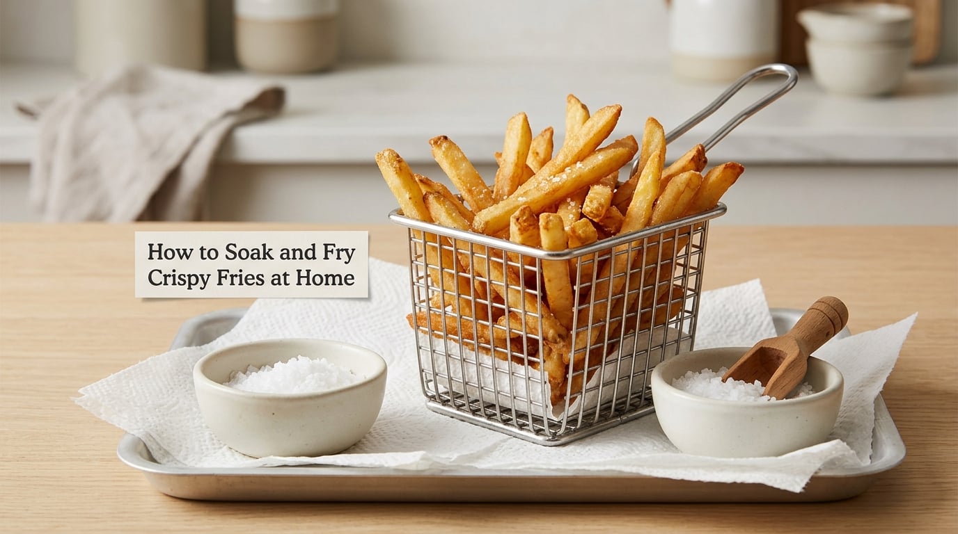 How to Soak and Fry Crispy Fries at Home