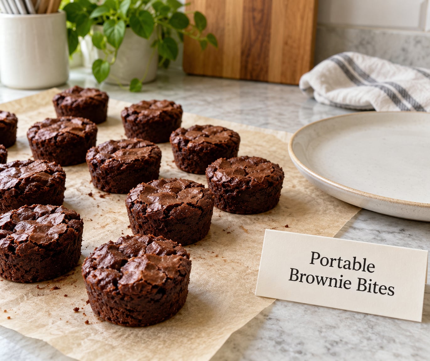 Portable Brownie Bites
