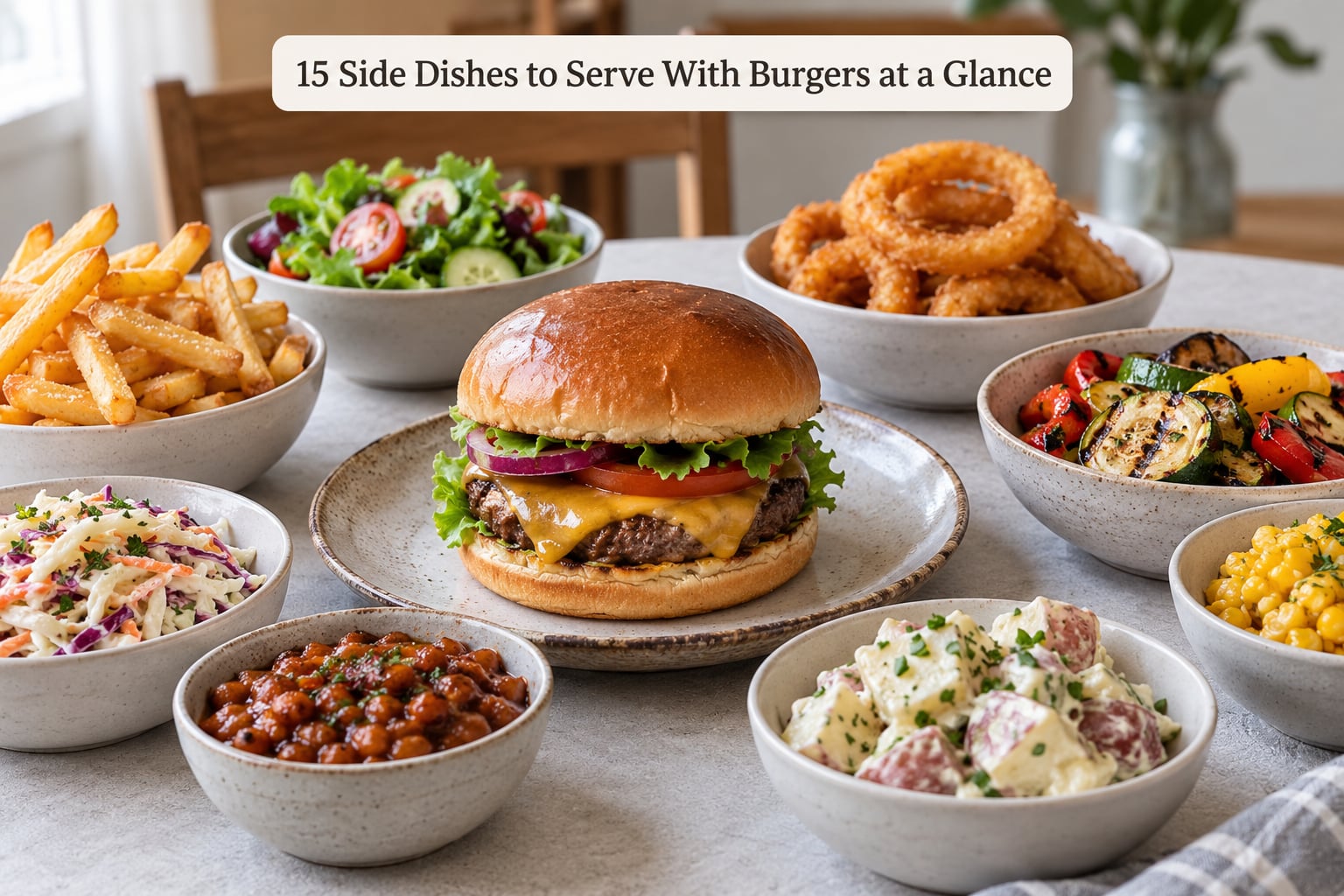 15 Side Dishes to Serve With Burgers at a Glance