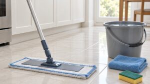 how to clean a sticky kitchen floor