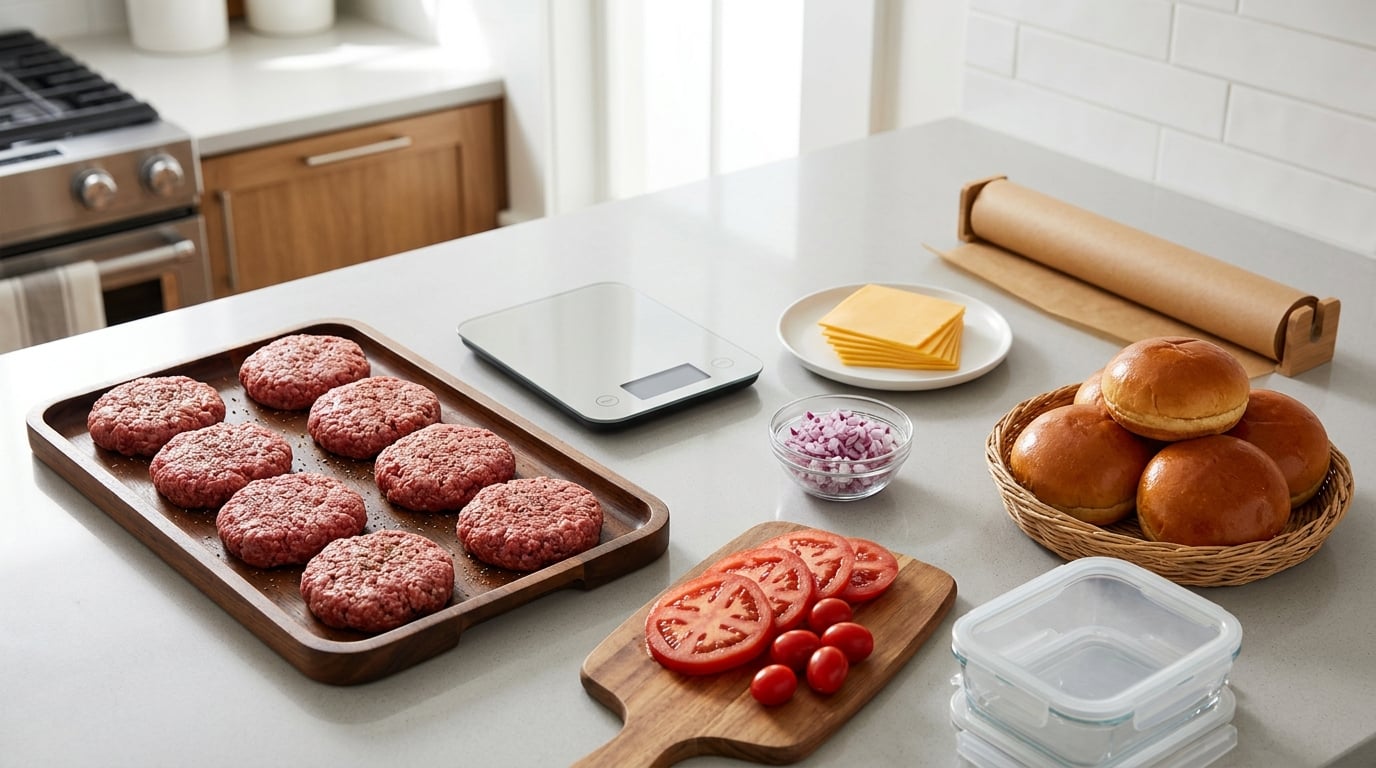 how to make burgers for meal prep
