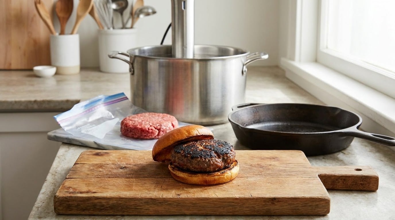 how to sous vide burgers