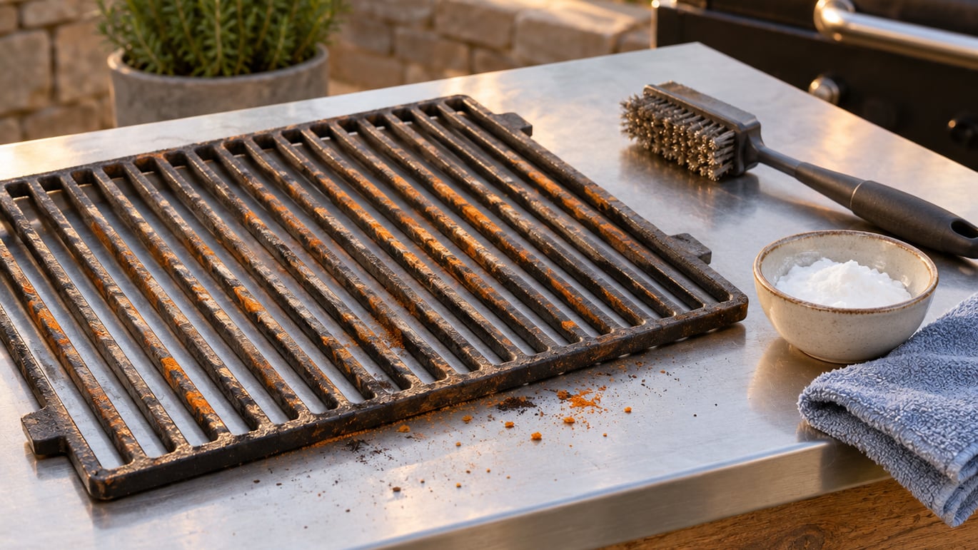 how to remove rust from grill grates